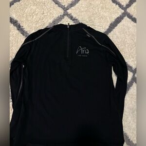Medium Black Aria Las Vegas Tasc Quarter Zip 1/4 Zip